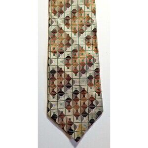 BUGATCHI Men's Necktie Made in Italy 100% Silk Geometric Power Tie Abstract
